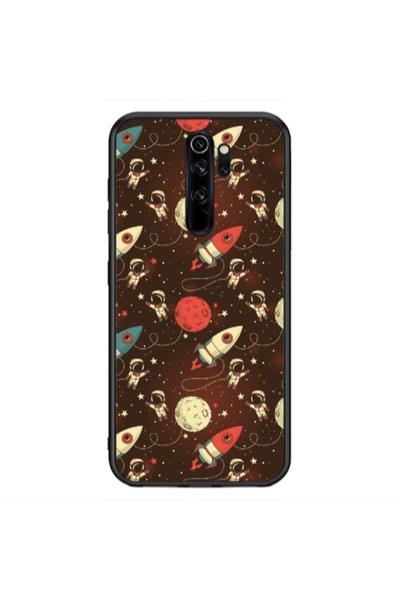 Other Xiaomi Redmi Note 8 Pro Stars and astronaut Black Glossy Θήκη