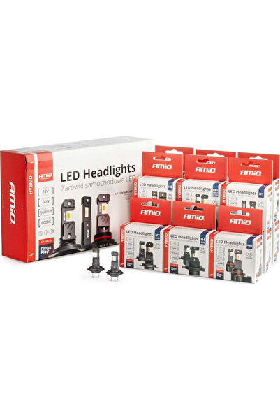 AMIO Λάμπες Αυτοκινήτου H1 / H3 / H4 / H7 / HB3 / HB4-9006 Canbus LED 6000K Ψ...