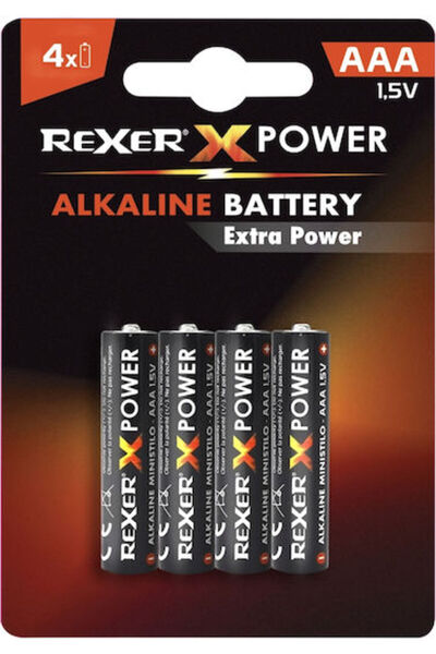 Other Rexer Αλκαλικές Μπαταρίες AAA 1.5V 4 τεμάχια Κωδικός: 402112