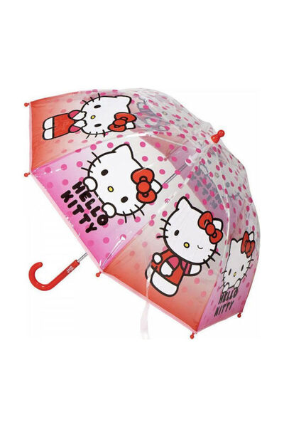 Cerda Παιδική Ομπρέλα με Καμπυλωτή Λαβή Hello Kitty Πολύχρωμη, με Διάμετρο 45...