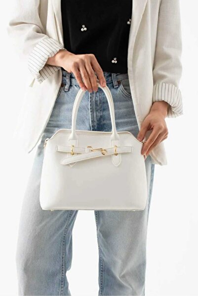 ÖZÜM ÇANTA Women's Belt Detail Handbag and Cross Shoulder Bag
