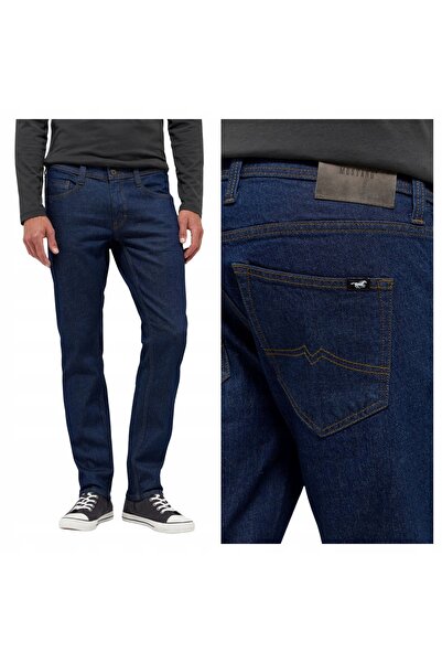 Mustang Blugi Barbati, Oregon Slim, Marime W32-L32, Albastru, Slim Fit, Bumba...