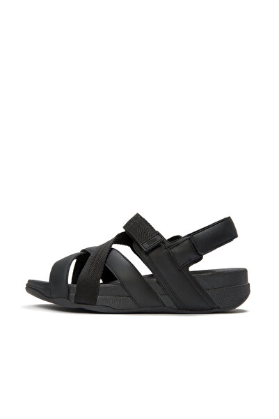 Fitflop Adonis Men’s Leather & Webbing Back Strap Comfort Sandals