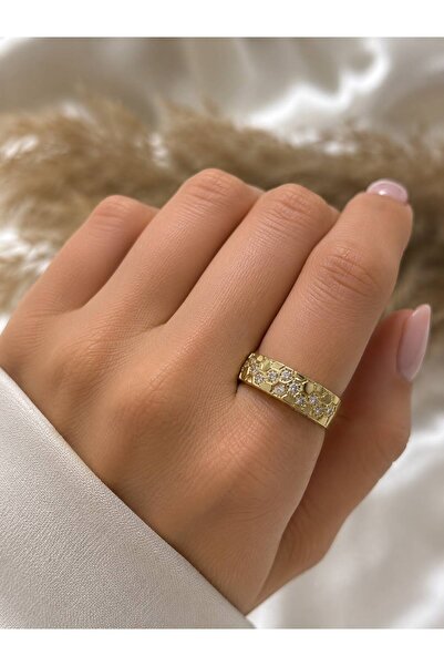 XUPING JEWELRY 14K Kuyumcu Model Taş Detaylı Xupıng Çelik Yüzük