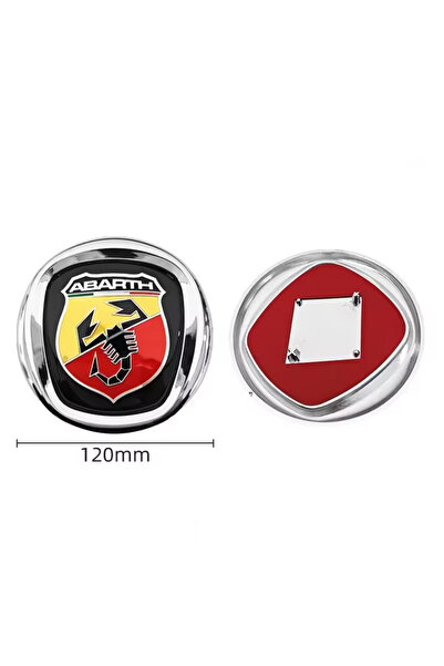KOTO Fiorino Doblo Egea Ducato Abarth Logo Front Grille Emblem with Chrome Fr...