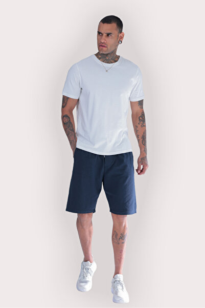 MYRAB DENİM Men's Linen Shorts – Oversized Comfortable Summer Casual Shorts w...