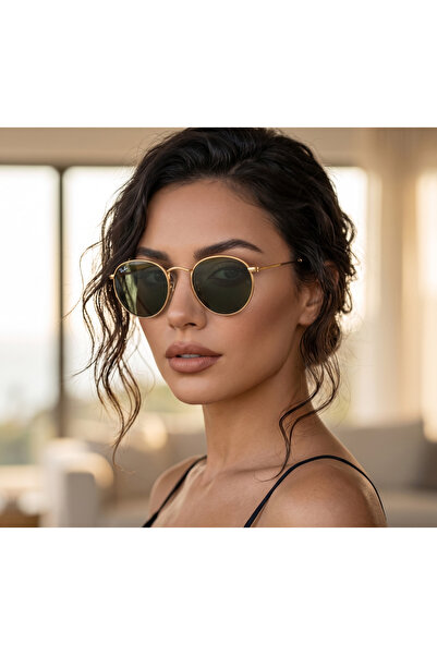 Ray-Ban Unisex Mineral Round Metal Güneş Gözlüğü Uv400 50-21-145 NT26700364
