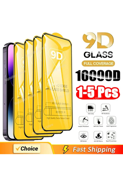 Choice43 2 PCS For iPhone 13Pro Max 1-5PCS 9D Screen Protector Tempered Glass...