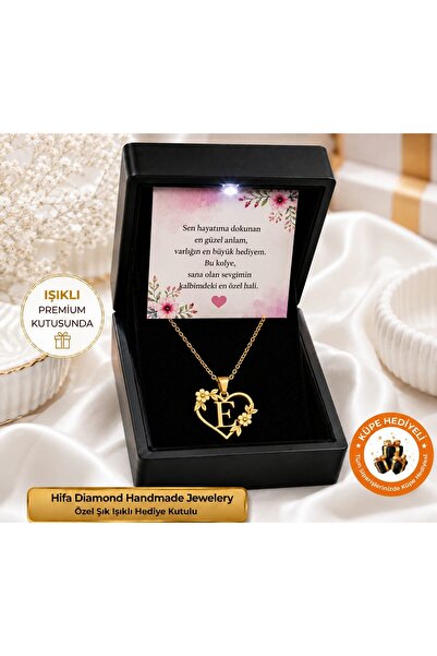 HIFA DIAMOND HANDMADE JEWELERY Kişiye Özel Harf Kolye 925 Ayar Gümüş Kaplama ...