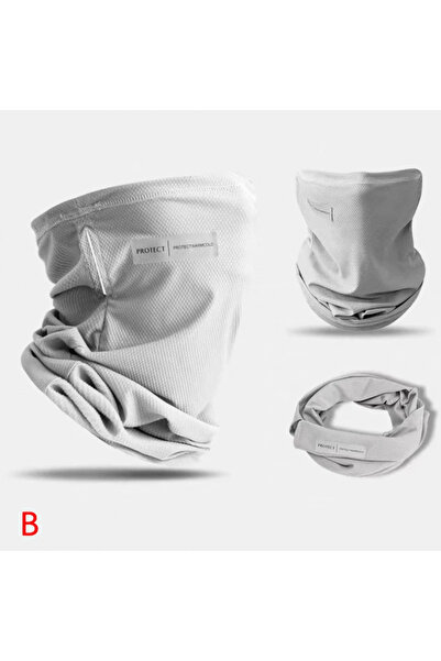 Choice B Summer Ice Silk Sunscreen Mask For Men Women Outdoor Cycling Face Co...