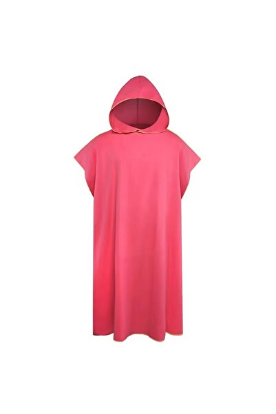 Choice4 Red Surf Poncho Changing Towel Hooded Robe Microfiber Beach Blanket B...