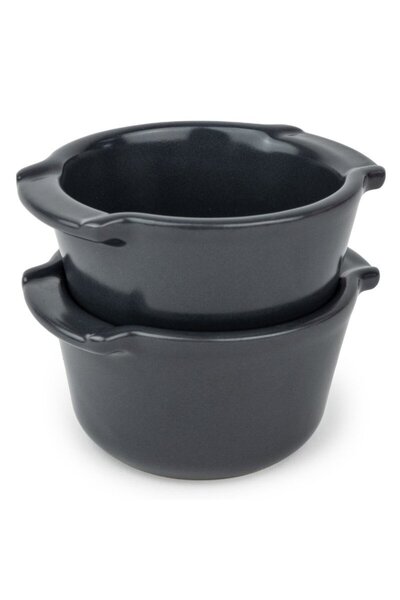 OEM Set 2 vase termorezistente Appolia, ceramica, 20 cl, gri/antracit
