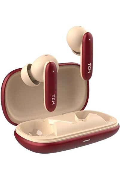 TCH L20 Wireless Earbuds, Bluetooth 5.4, ANC 28dB, Cherry, 13mm Drivers, ENC ...