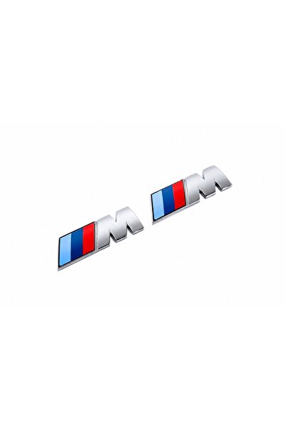 idealaksesuar Bmw m Fender Logo Silver Color - Bmw m Fender Emblem Silver Color