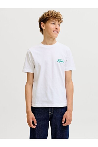 Jack & Jones Junior Tricou cu imprimeu pe spate pentru băieți