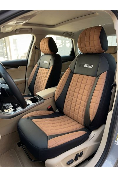 NewDeco Mitsubishi L200 Çift Kabin Araçlara Uyumlu Oto Koltuk Kılıfı Seti-Ket...