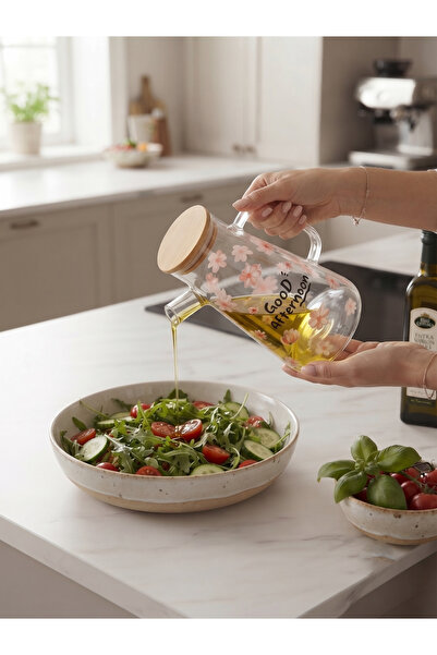 DS Home&Design Borosilicate Glass Oil Pot - Stylish Vinegar and Sauce Contain...