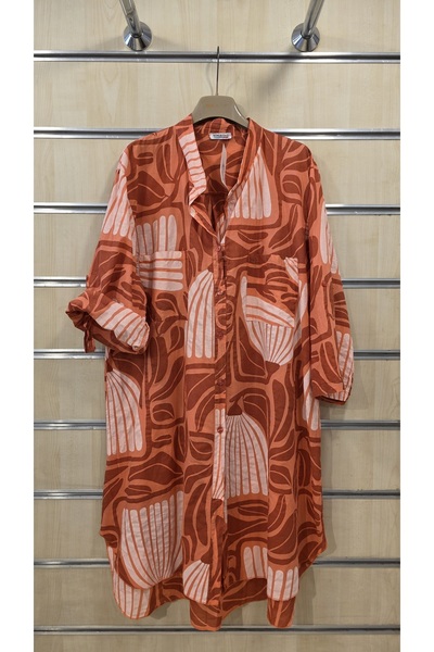Park Moda Italian Slim Fit Shirt Dress 100% Cotton