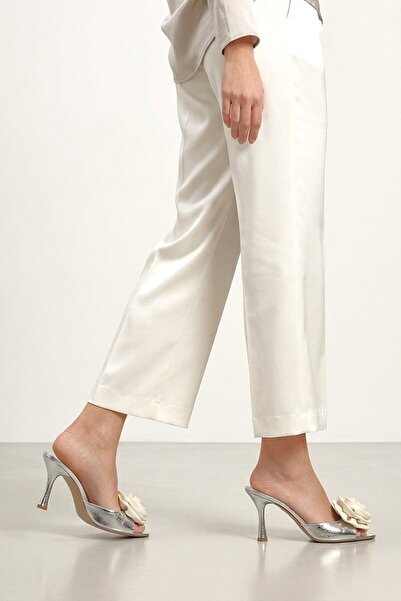 Gökhan Talay Rodeya Flexible Soft Non-Slip Sole (8 cm) Lame Metallic Handmade...