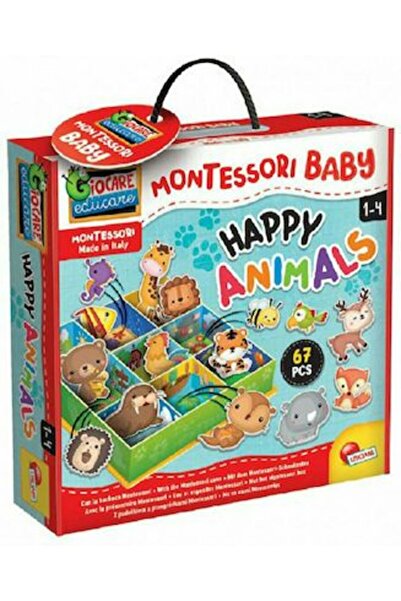 REAL FUN TOYS Μοντεσσόρι Επιτραπέζιο Παιχνίδι Χαρούμενα Ζωάκια για Μωρά (92772)