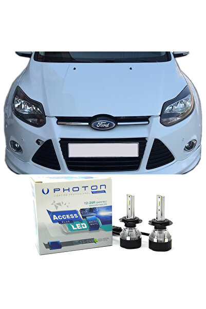 Photon Ford Focus 3 Led Xenon Kısa Far Ampulü H7 Access Yeni Seri Beyaz 2012-...