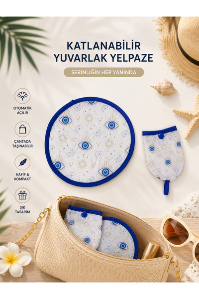 FIERA JEWELRY Otomatik Açılan Katlanabilir Yuvarlak Yelpaze Göz Model