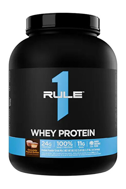 Rule 1 Rule1 Whey protein Whey Blend 70 Servings Chocolate Peanut Butter Prot...