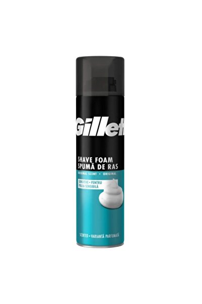 Gillette Spuma, Gillette, Ras 200 ml Regular Piele Sensibila