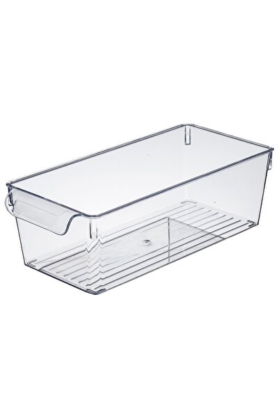 Z Store Organizator transparent din plastic pentru frigider, cu mâner, 32.5x1...