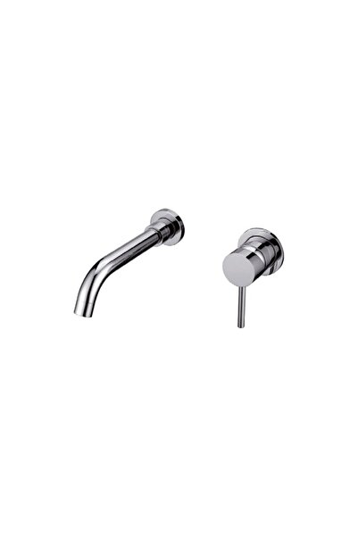 Karag ARTEMIS Chrome 911-P Μπαταρία Νιπτήρος Εντοιχισμού Χρωμέ Κεραμικό, Κράμ...