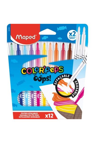 Maped Oops Διαγράψιμοι Μαρκαδόροι 12 Τεμάχια (844200)