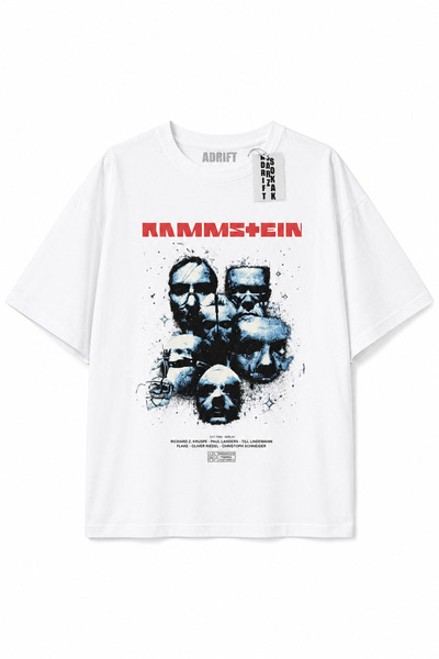 Adrift Tricou unisex alb Kod Presss cu imprimeu film Rammstein 106218tt