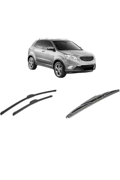 Bosch Σετ 3 υαλοκαθαριστήρων για SSANGYONG KORANDO (CK) από το 2010-2015, για...