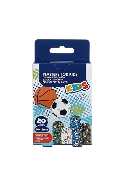 Jumbo Plasturi Sterili pentru Copii Sport, 20 buc, modele colorate, ambalati ...
