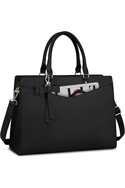 RAINSMORE Laptop Bag for Women 15.6 Inch Waterproof PU Leather Tote Bag Busin...