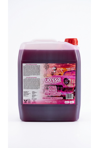 Altınoran Ultra Pembe Köpüklü Oto Şampuanı 5 L UD 550 - Yoğun Konsantre Formül