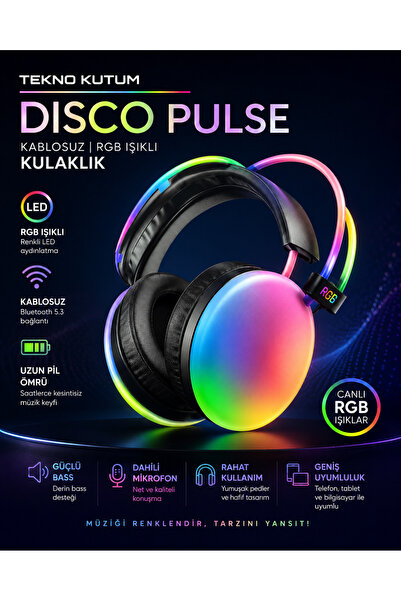 TEKNOKUTUM İdragon Disco Pulse Kablosuz Kulaklık