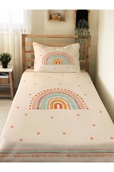 milbaygrup Rainbow Patterned Baby and Kids Printed Single Pique Set 160 X 220...