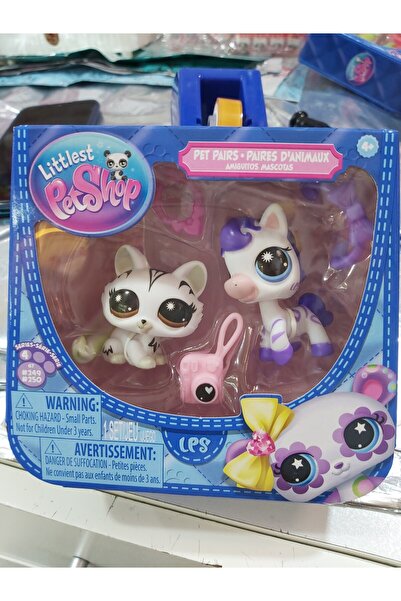 Littlest Pet Shop Minişler 2’li Figür Seti S4 - 249&250 Zebra Ve Yavru Kedi