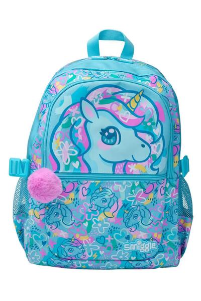 SMIGGLE mavi unicorn okul çantası