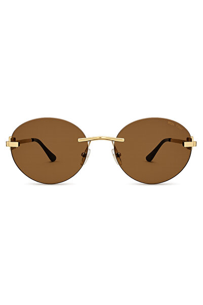 Generic Brand Brown Gold Detailed Sunglasses