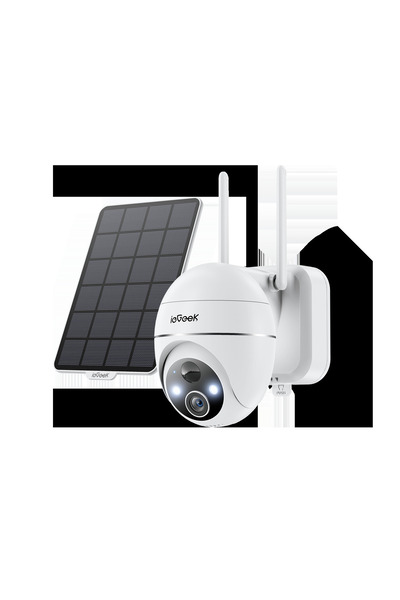 ie Geek ieGeek ZS-GX4S Ηλιακή Κάμερα Παρακολούθησης Wi-Fi, 5MP Υπέρ-Διαυγής Α...
