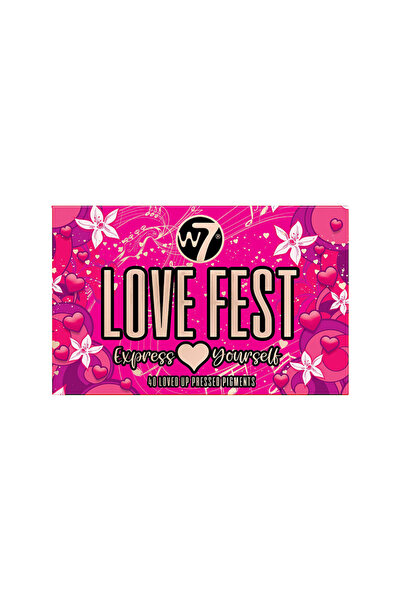 w7 Παλέτα Συμπιεσμένων Πιγμέντων Love Fest 36γρ.