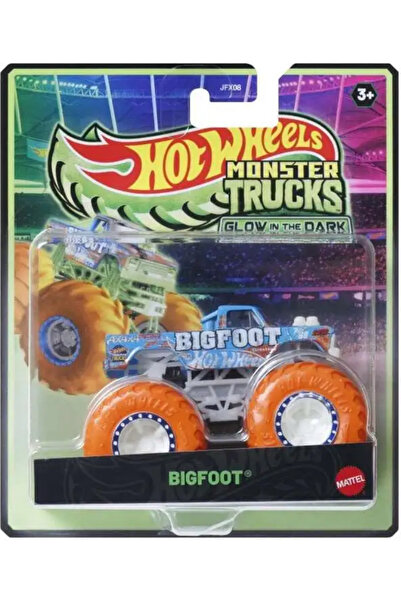 HOT WHEELS Monster Truck Parlayan 1:64 Glow in the Dark Bigfoot Jfx08/Jfx15