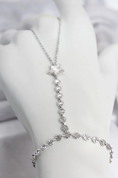Marsilyan Silver Color Brass Laser Star Model Zircon Stone Shahmeran Elk-Bjtieg