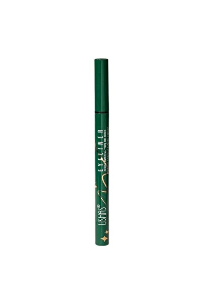 Ushas Eyeliner tip stilou verde, 0.5 g – linie precisă și privire intensă