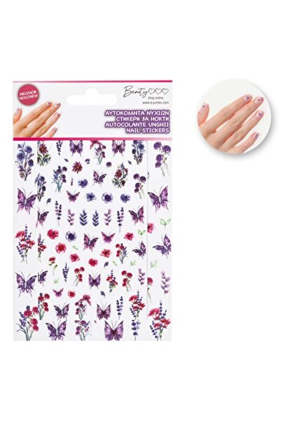 Jumbo Set stickere decorative pentru unghii florale – manichiură creativă în ...