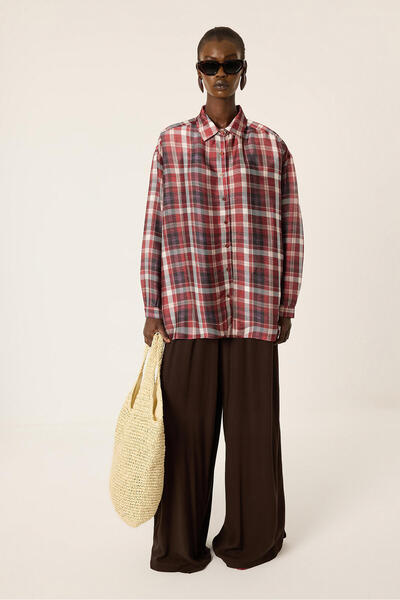 Touché Privé Saten Plaid Shirt