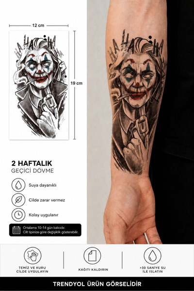 medink tattoo Gerçekçi Kaplan Model Geçici Kol Bacak Geçici Sticker Yapıştırm...