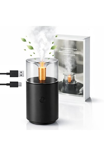MACVI Umidificator portabil pentru aromaterapie cu efect de flacără 3D — Rela...